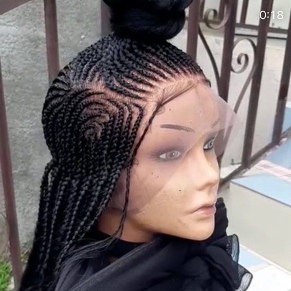 Full lace braided wig main image 6